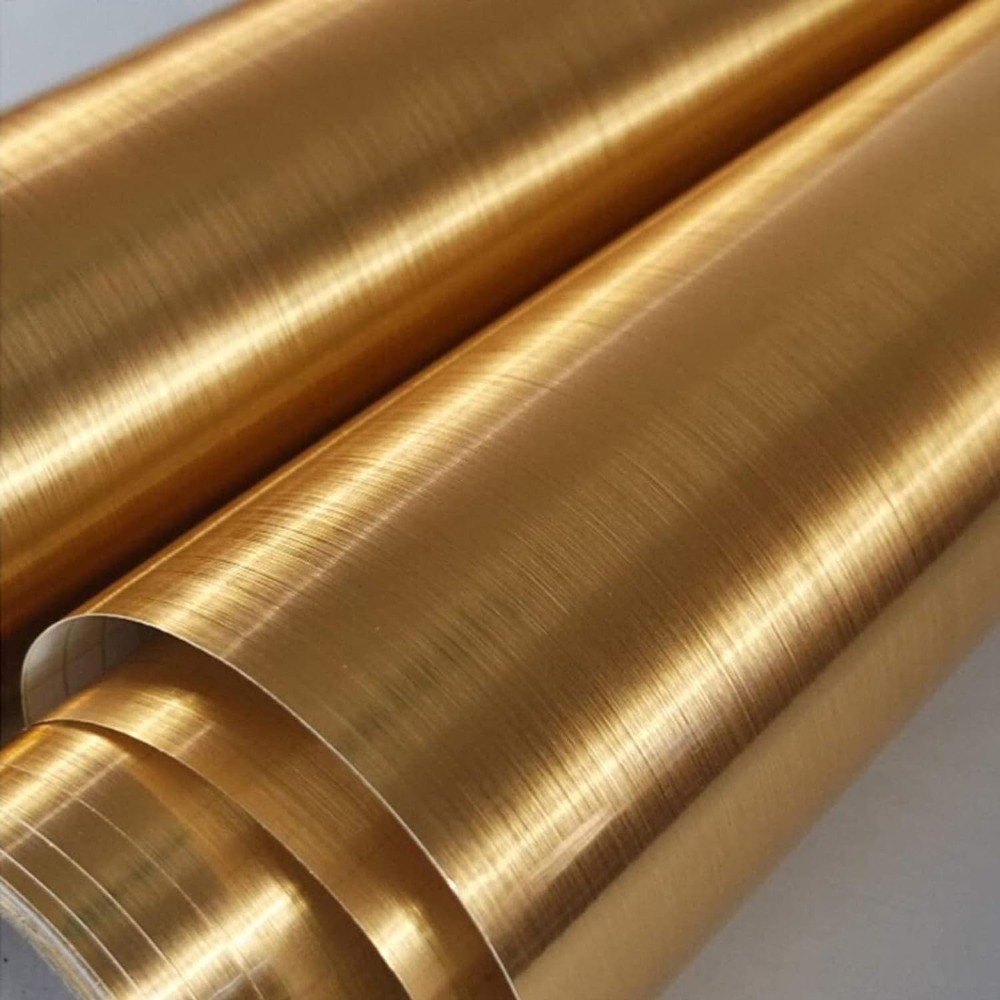 Glitter Vinyl Roll - Gold Tapete selbst klebend reinig bar