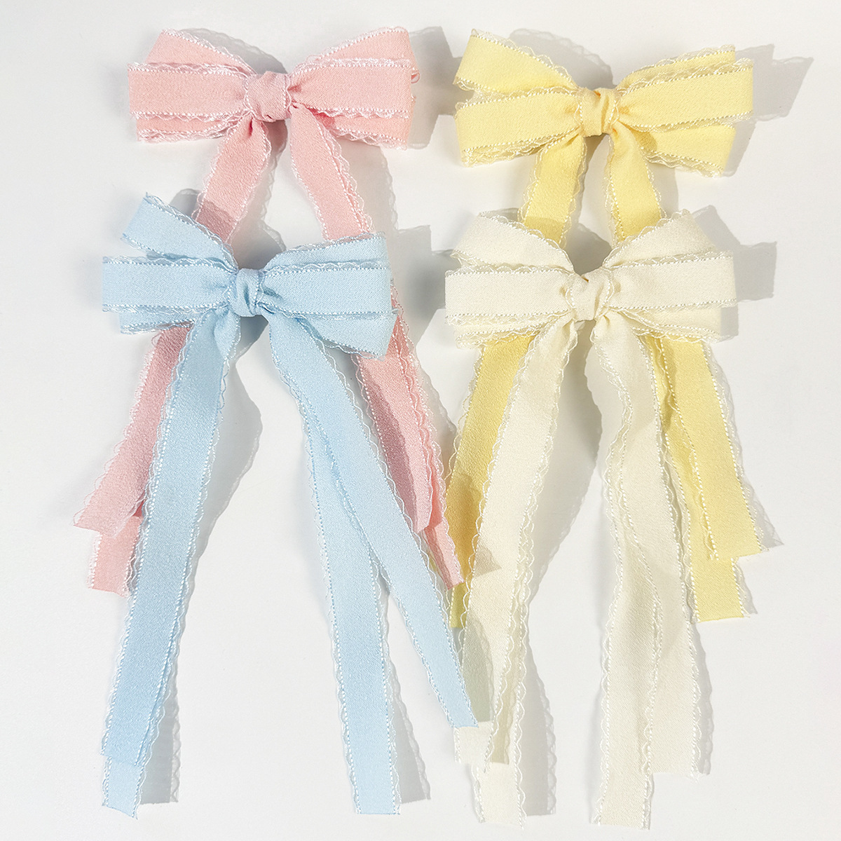 Lace Ribbon Trim - Großpackung 20 Stück Lange Quasten-Haarspangen Niedliche