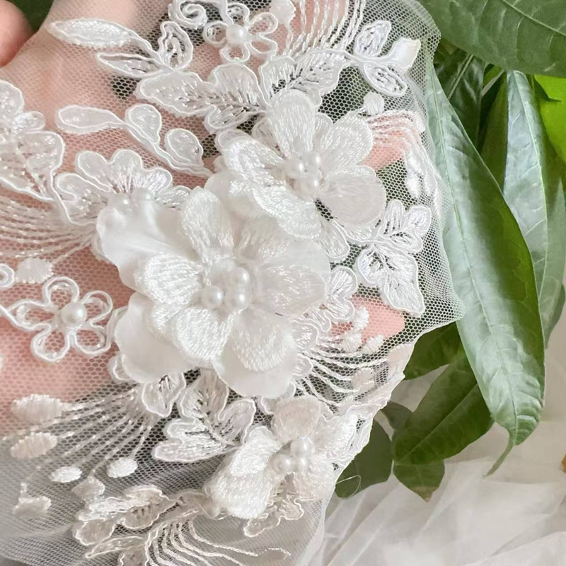 Guipure Lace Panel - 2 Stück = 1 Paar, Seil-Stickerei