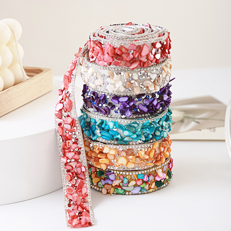 Embellishment Glue Craft - 90cm 2cm Kristall-Strass Selbstklebender Streifen Harz-Edelstein-Band