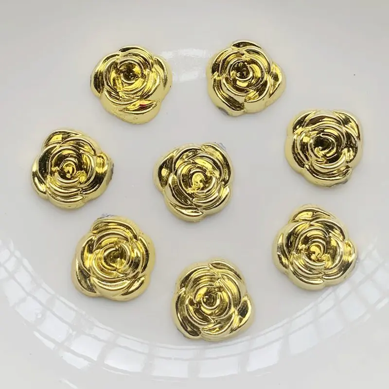 Embellishment Glue Craft - 40 Stück 14 mm Gold Rose