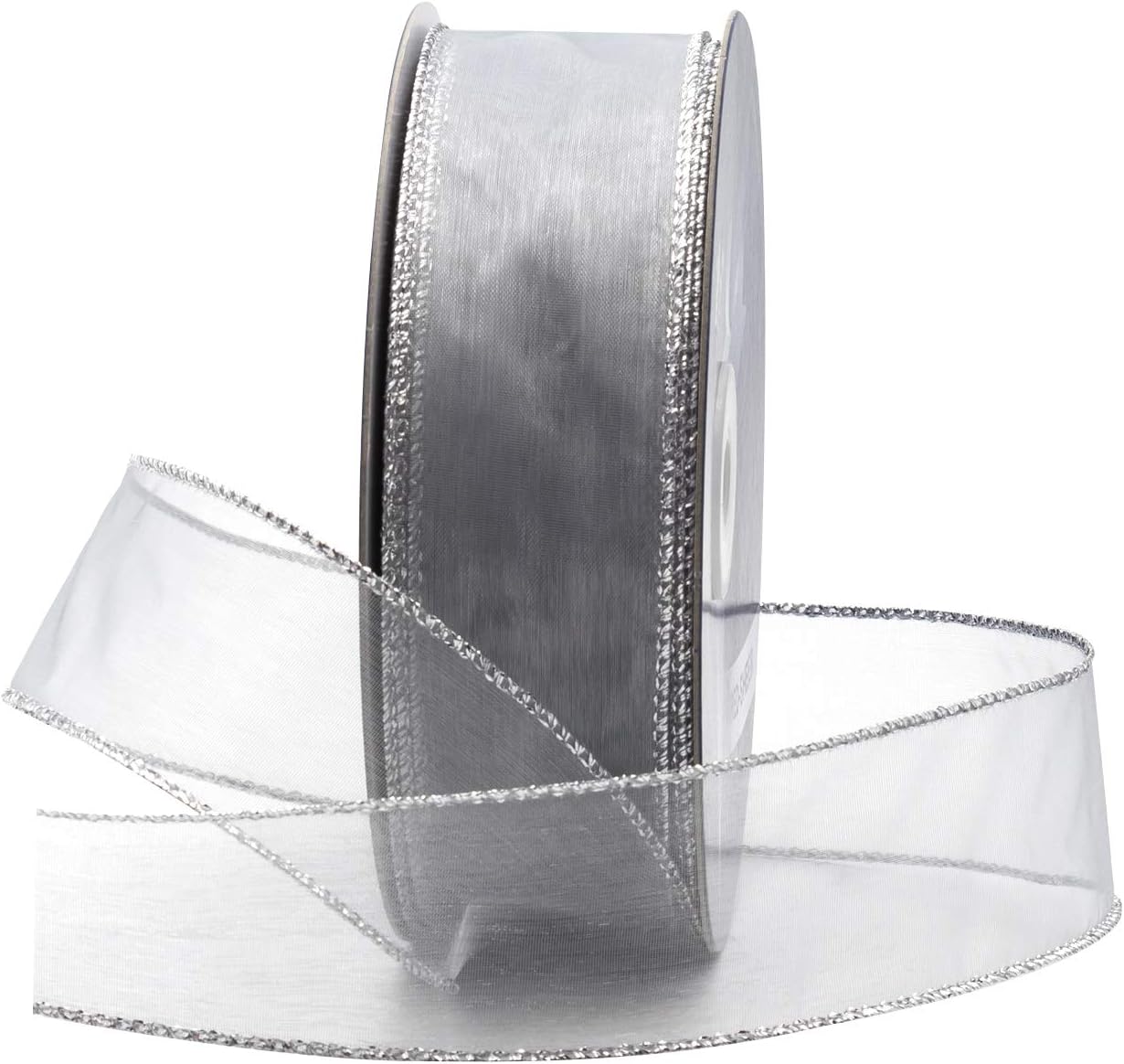Organza Ribbon Spool - Organza-Drahtband für Blumen- und Basteldekoration, 50