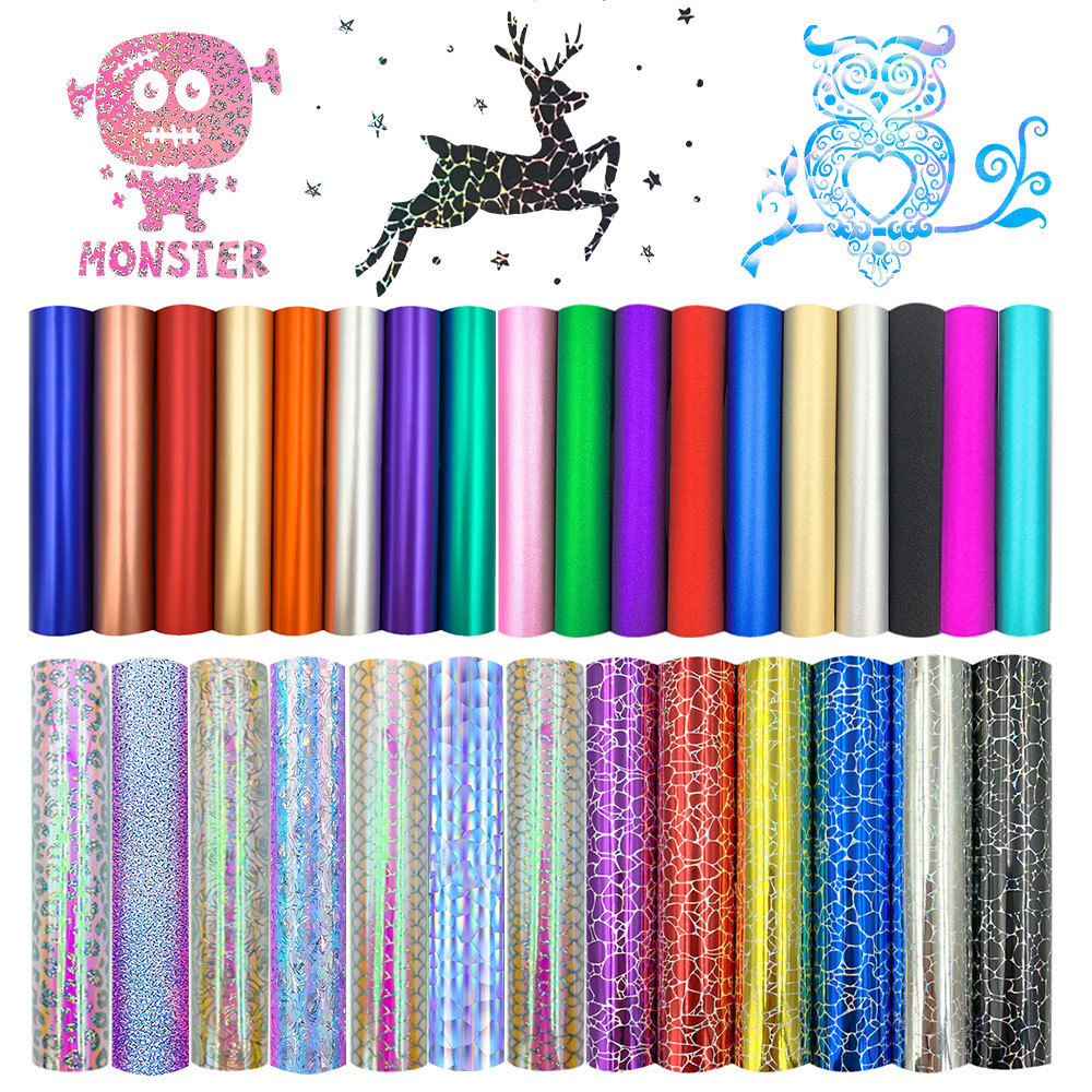 Glitter Vinyl Roll - Holographische Glitzer-Klebefolie Bastelvinyl-Aufkleber Halloween Weihnachten Party