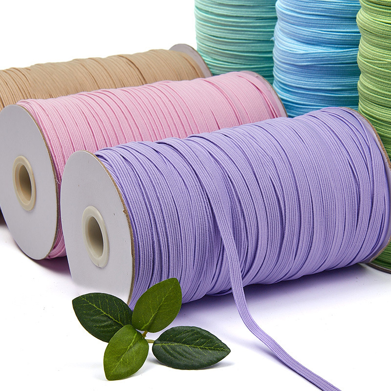 Lace Ribbon Trim - 200–100 Yard, 6 mm, bunt, hochelastisch,