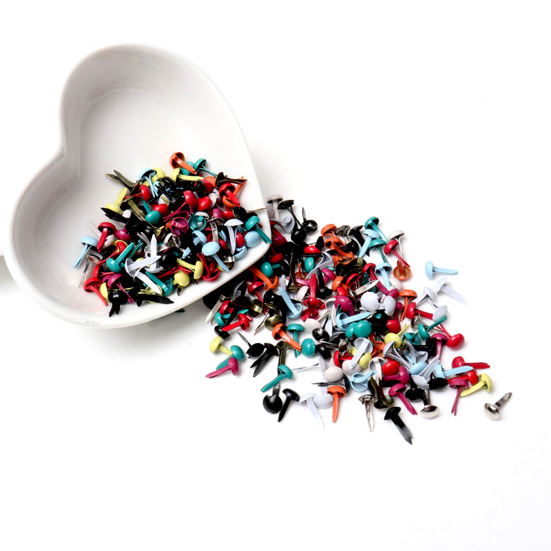 Embellishments For Scrapbooking - Gemischte runde Pastell-Brads für Scrapbooking, Verzierung,