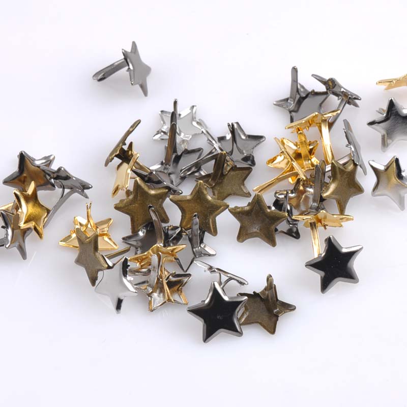 Embellishments For Scrapbooking - 50PCs Mixed Pastell Star Brad Scrapbooking