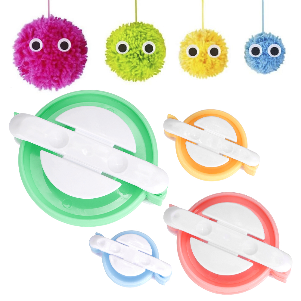 Pom Pom Maker Tool - DIY Pompon-Former für Plüschbälle, Strickwerkzeug aus