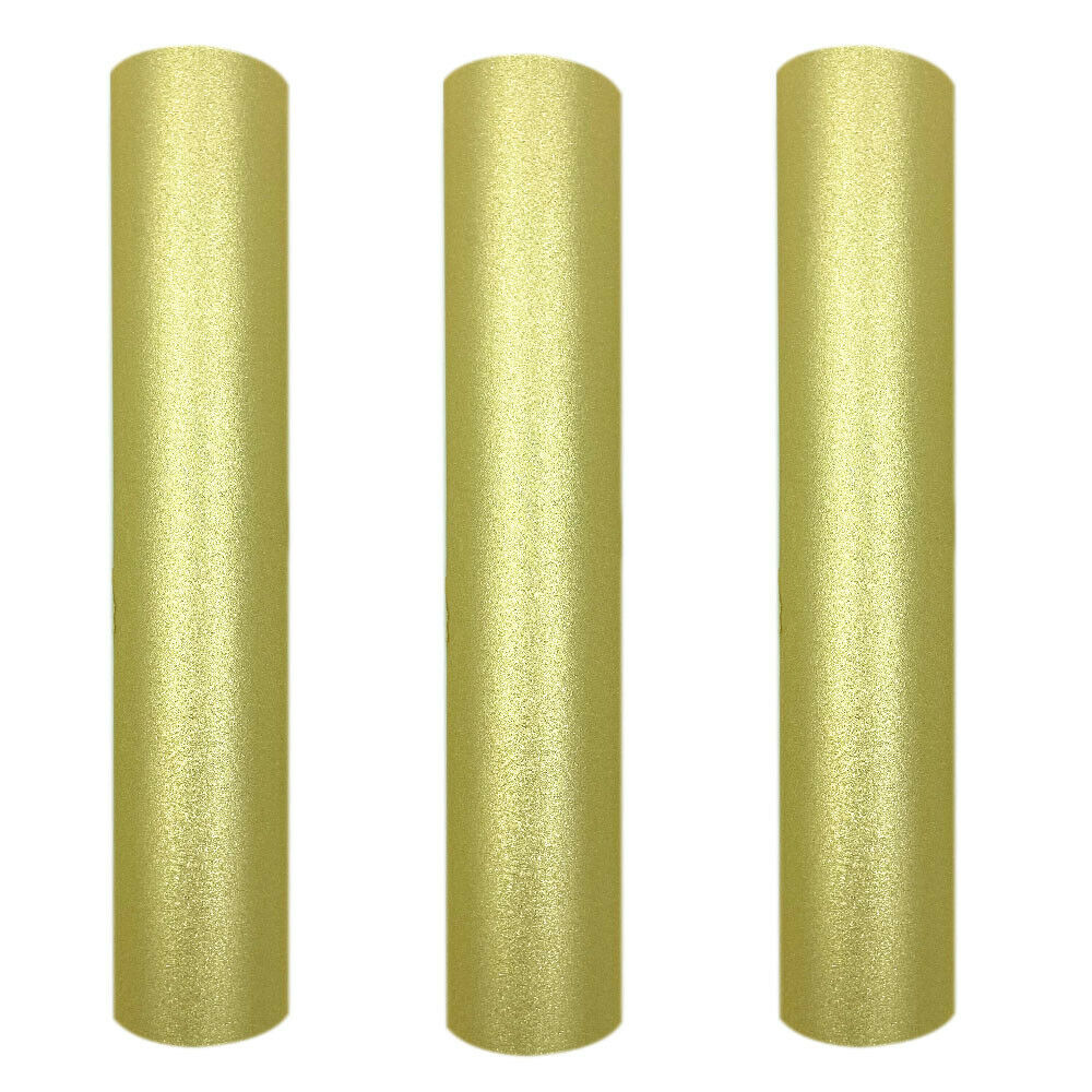 Glitter Vinyl Roll - Glitzer Gold selbstklebendes Bastel-Vinyl-Glas-Metall-Schild zum Schneiden