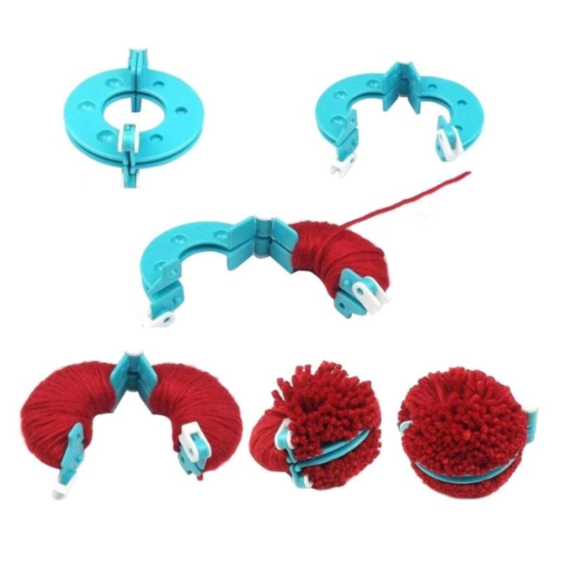 Pom Pom Maker Tool - L43A 4 Stücke DIY Wolle Garn