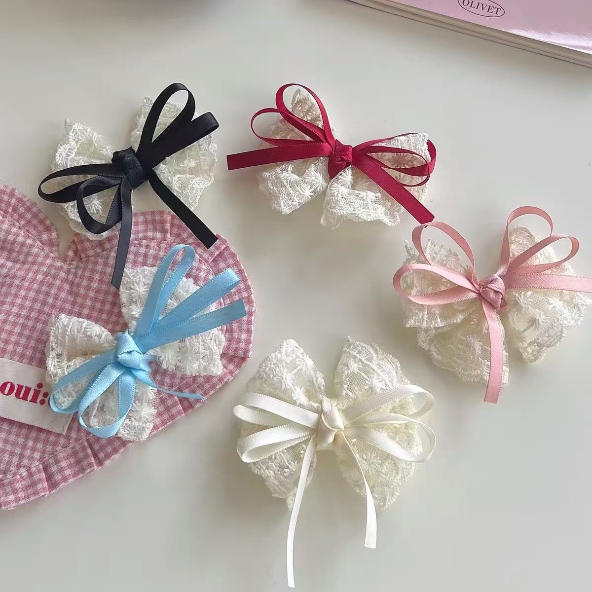 2Pcs Elegante Spitze Bogen Haa – Lace Ribbon Trim Bewertung und Preis