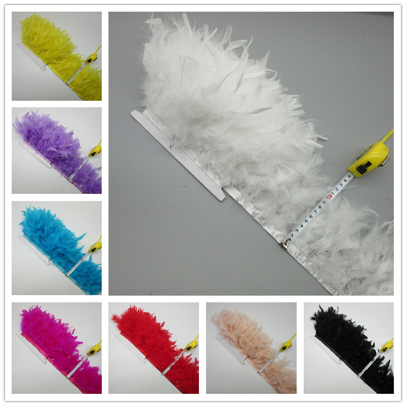 2 Yards Truthahnfeder-Besatz,  – Feather Trim Marabou Bewertung und Preis