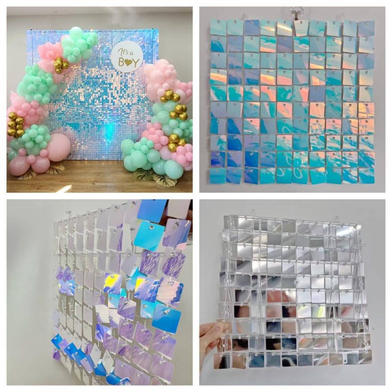 18-teiliger Pailletten-Panel-H – Sequin Fabric Panel Bewertung und Preis