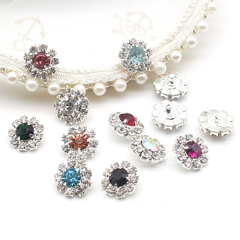 10Pcs 16MM Runde Metall Strass – Sew On Rhinestone Bewertung und Preis