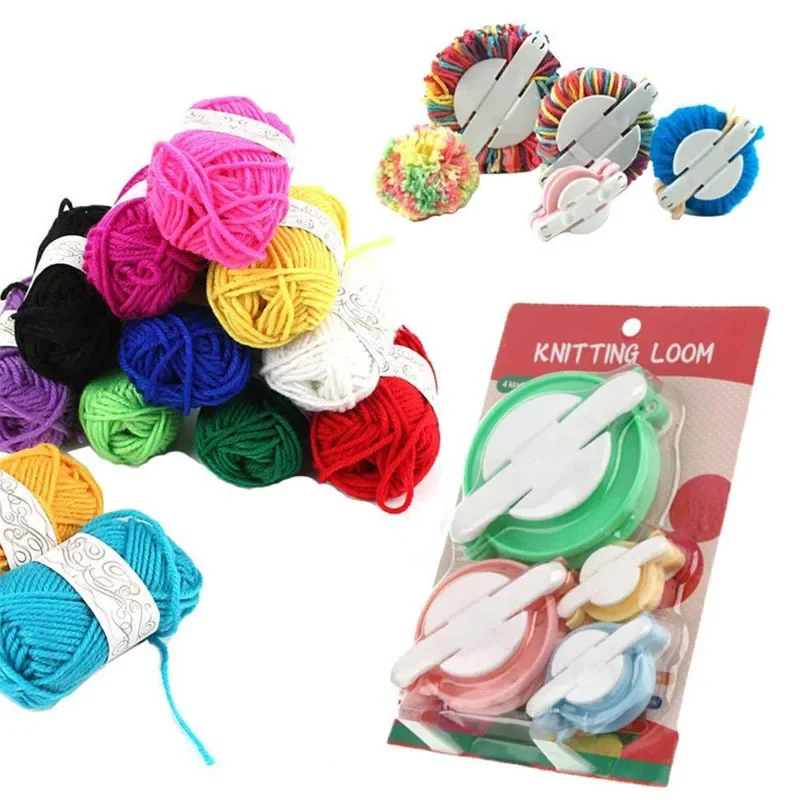 4 Größen Wollknäuel-Maker Stri – Pom Pom Maker Tool Bewertung und Preis