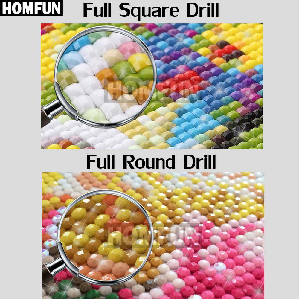 HOMFUN DIY Diamant Malerei 
