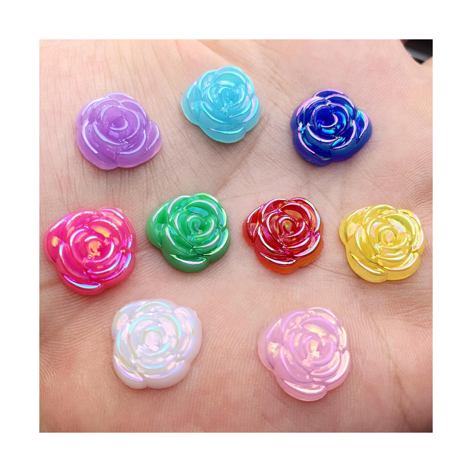 40 Stück 14 mm Gold Rose Blume – Embellishment Glue Craft Bewertung und Preis