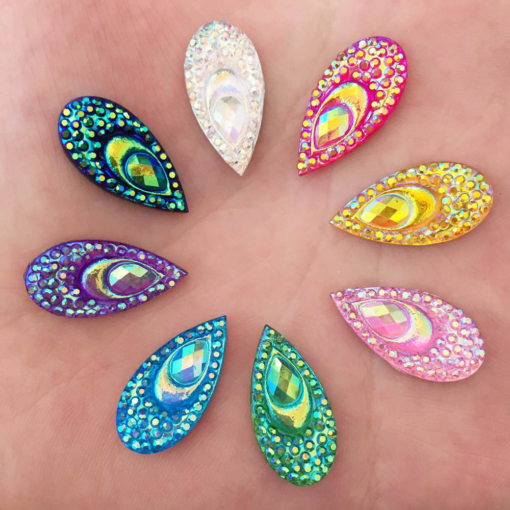 40PCS Harz 10*20mm Teardrop Pf – Embellishment Glue Craft Bewertung und Preis