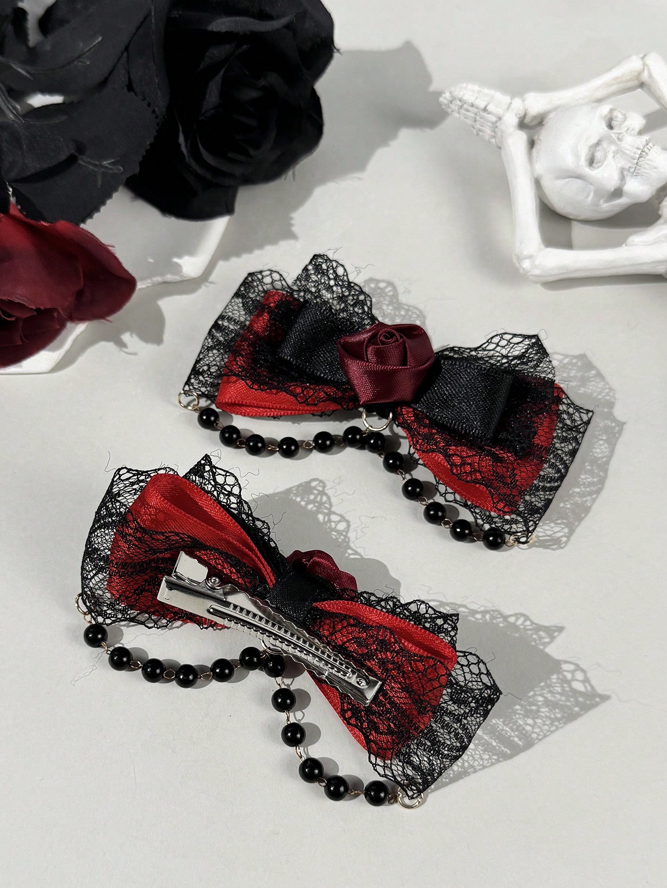 2-teilige Haarspange im gotisc – Lace Ribbon Trim Bewertung und Preis