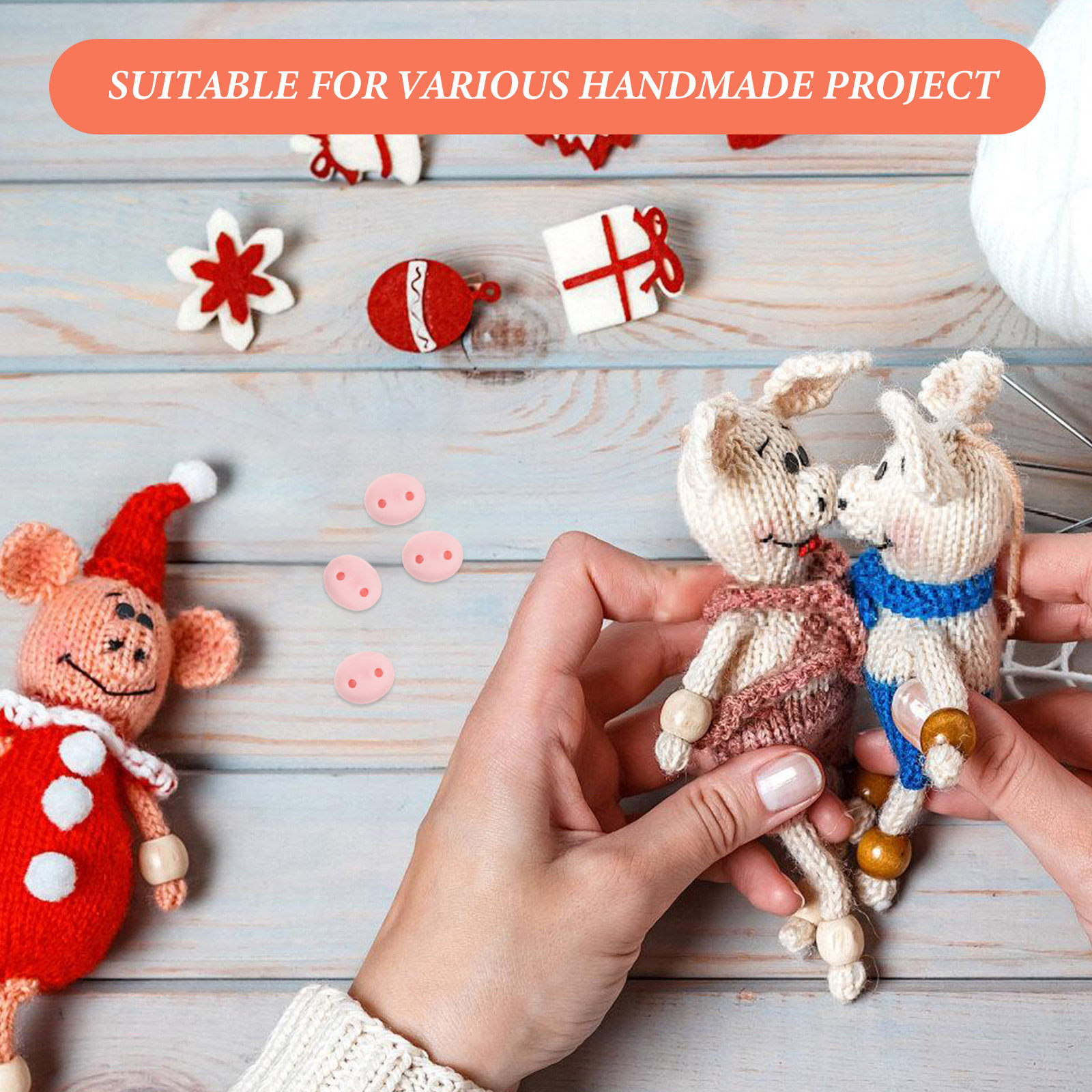 100 Stück Kunstharz-Schweinena – Embellishment Glue Craft Bewertung und Preis