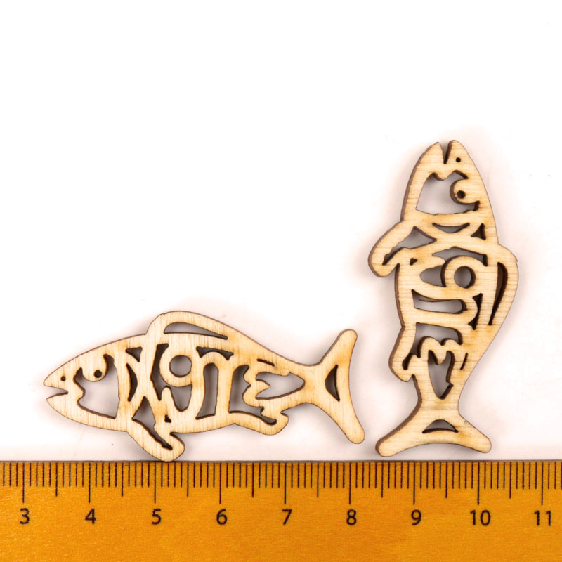 Holz niedlichen Fisch Form Kun – Embellishments For Scrapbooking Bewertung und Preis