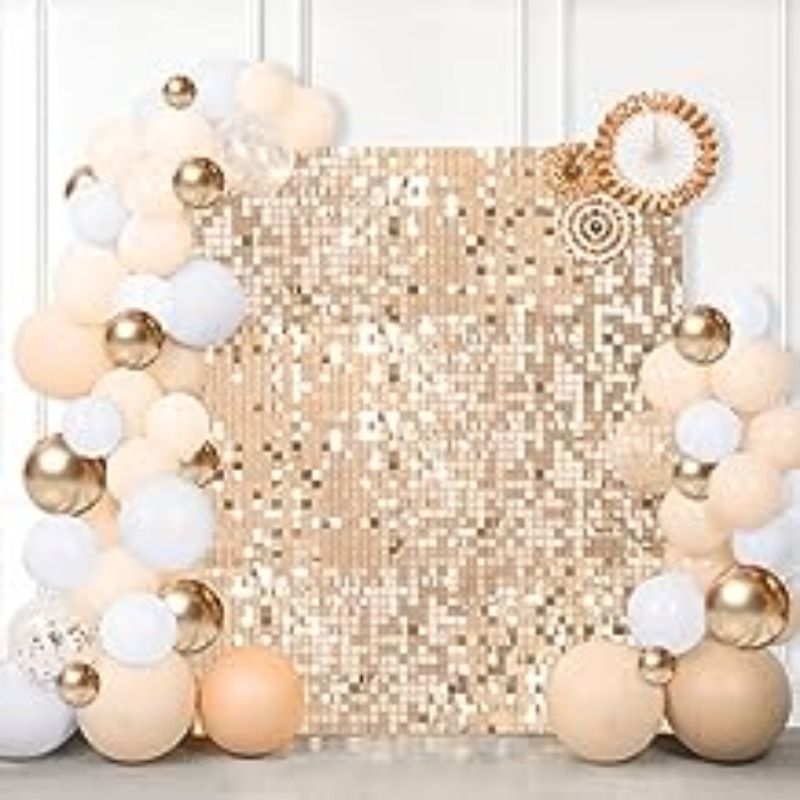 9/12/16/18 stücke matt gold sc – Sequin Fabric Panel Bewertung und Preis