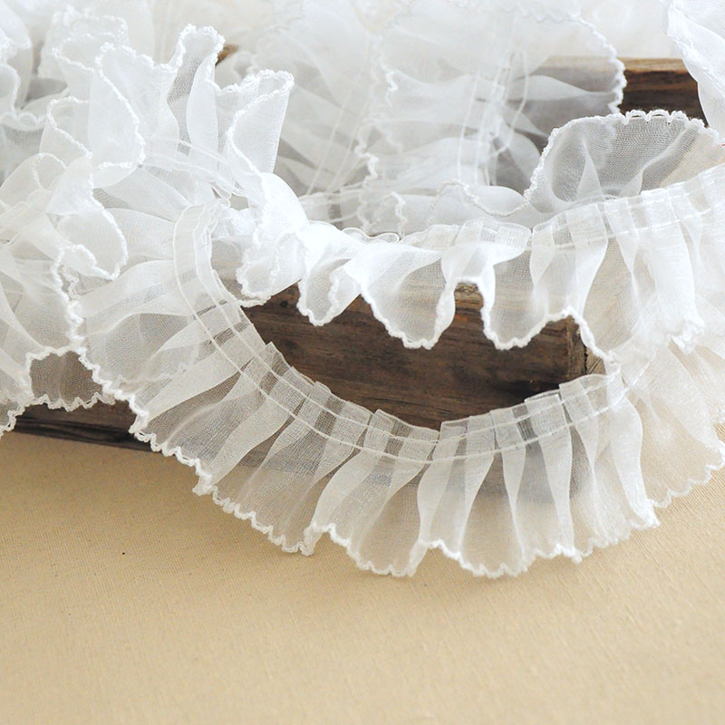 4CM Breite Luxus Weiß Guipure  – Fringe Ribbon Sewing Bewertung und Preis