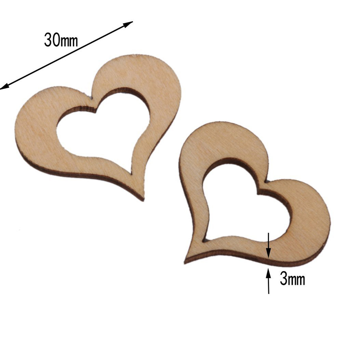 50 Stück Holzfarbene Bassholz- – Embellishments For Scrapbooking Bewertung und Preis