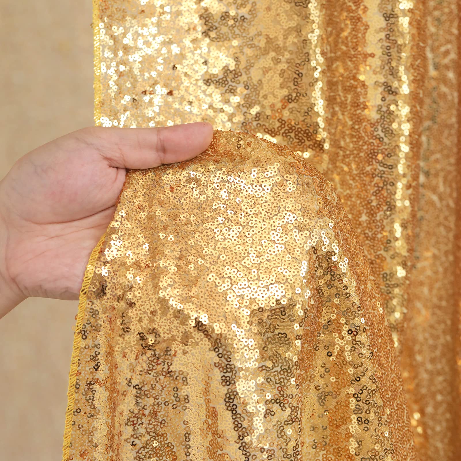 2PCS Gold Pailletten Party Hin – Sequin Fabric Panel Bewertung und Preis
