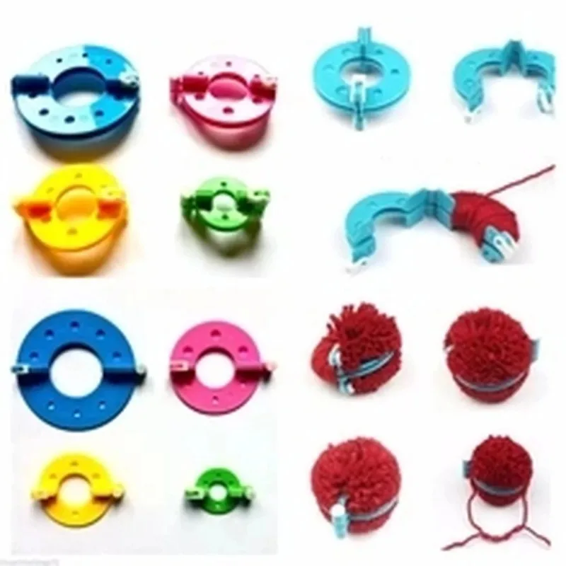 8PCS 4 Größen Flusen Ball Weav – Pom Pom Maker Tool Bewertung und Preis