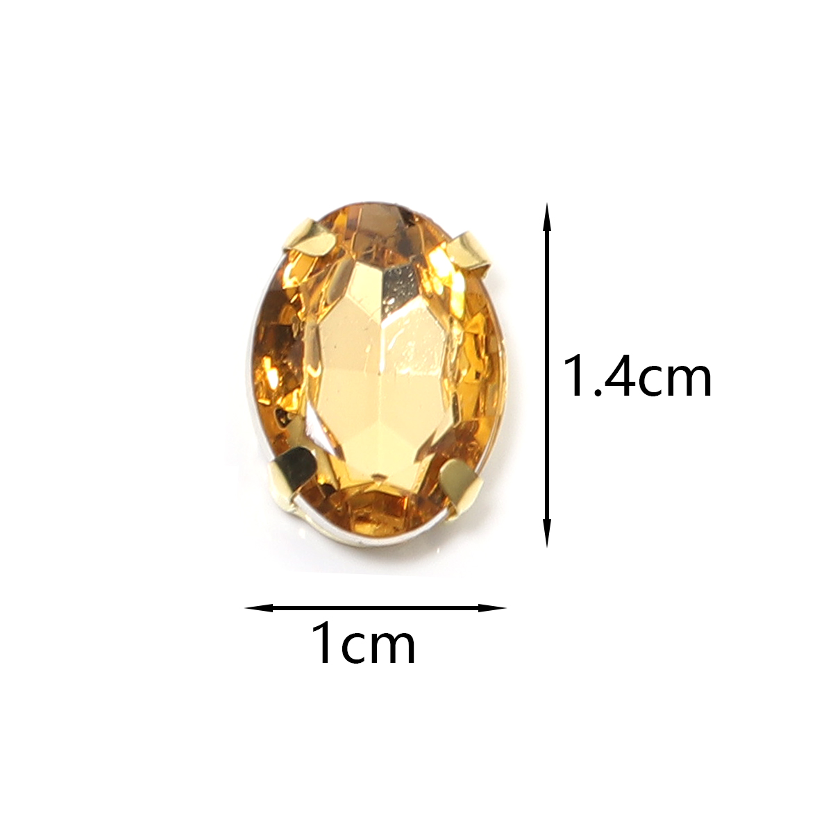 50 teile/los Edelstahl ovale F – Sew On Rhinestone Bewertung und Preis