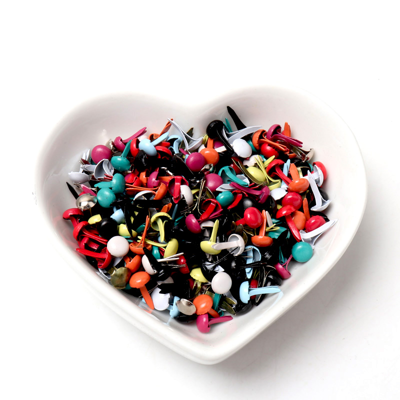 Gemischte runde Pastell-Brads  – Embellishments For Scrapbooking Bewertung und Preis
