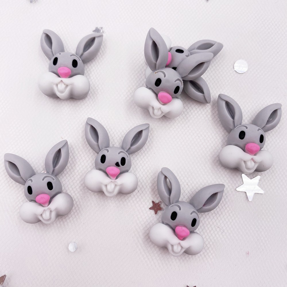 Harz 3D Bunte Niedliche Kaninc – Embellishments For Scrapbooking Bewertung und Preis