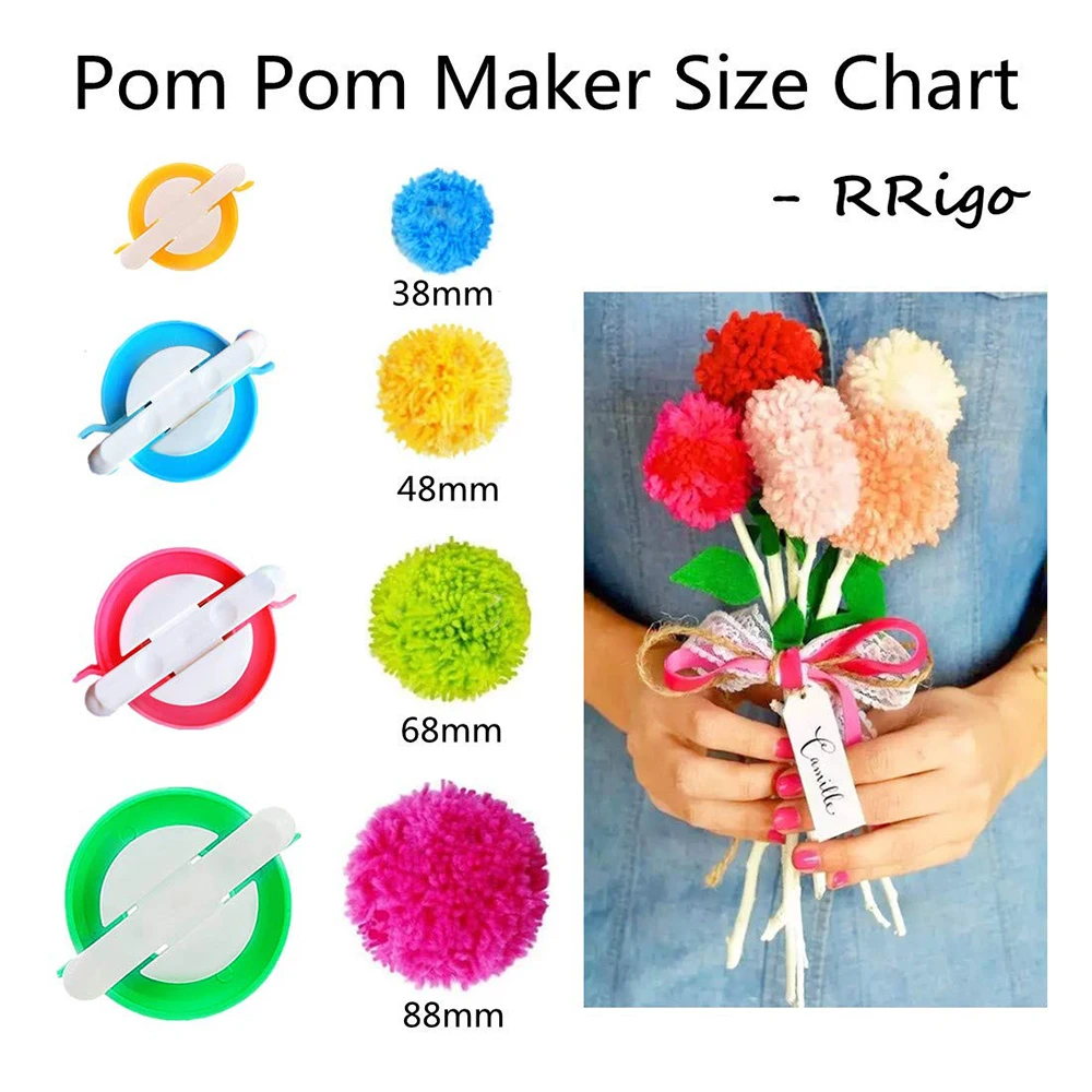 Pompom-Maker-Set in 4 Größen m – Pom Pom Maker Tool Bewertung und Preis