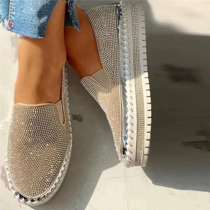Frauen Wohnungen Strass Bling  – Sew On Rhinestone Bewertung und Preis