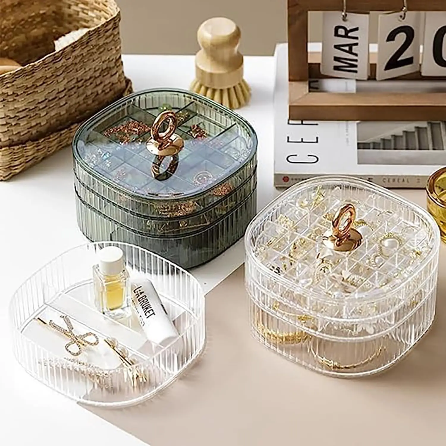 Schmuckbox, Schmuckorganizer m – Craft Embellishment Storage Bewertung und Preis
