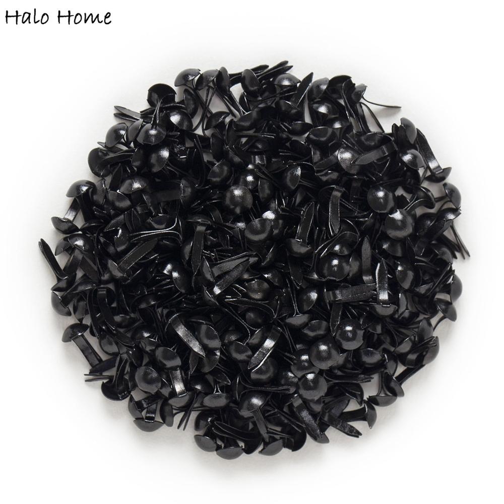 500 Stück schwarze runde Brads – Embellishments For Scrapbooking Bewertung und Preis