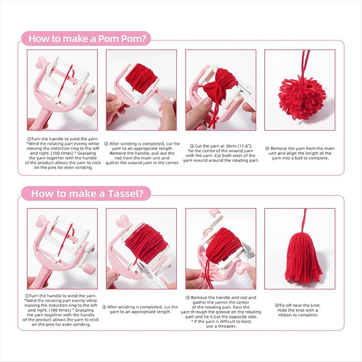 KSOL Pom-Pom-Maker-Set: Werkze – Pom Pom Maker Tool Bewertung und Preis