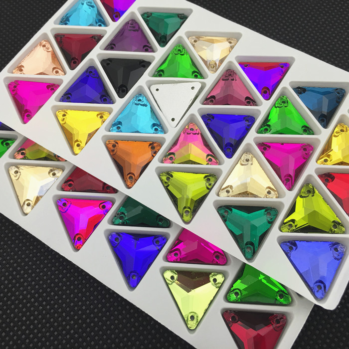 Glas Kristall Dreieck Nähen Au – Sew On Rhinestone Bewertung und Preis