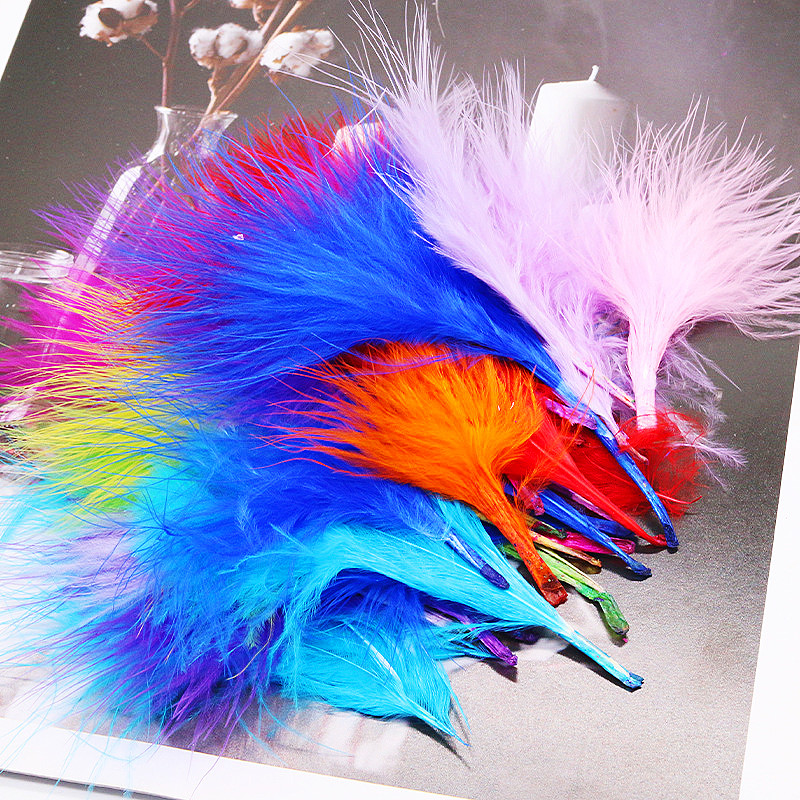 8-12cm Farbige Plumas Natur Tü – Feather Trim Marabou Bewertung und Preis
