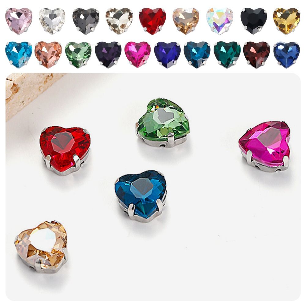 50 Stück/Packung Herzförmige G – Sew On Rhinestone Bewertung und Preis