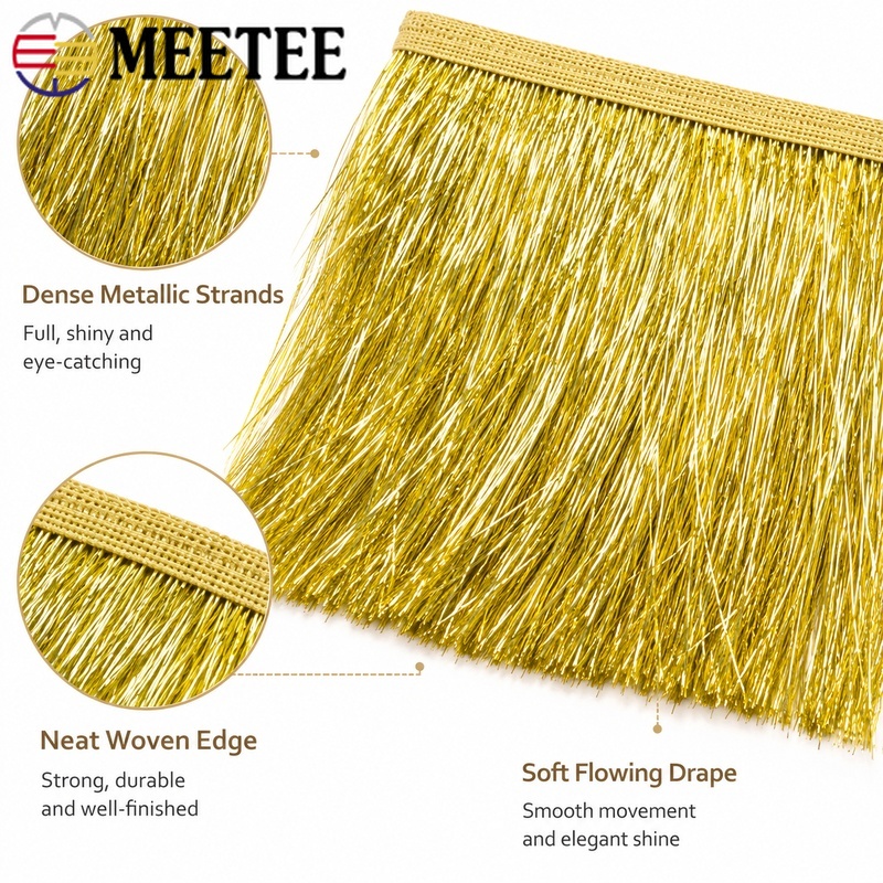 5/10M 10/15/20cm Pailletten-Qu – Fringe Ribbon Sewing Bewertung und Preis